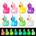 Set of 8, Glow-in-the-Dark Nurse Themed Mini Resin Ducks, Magnetic or Non-Magnetic, Optional Personalized Duck Hiding Tags