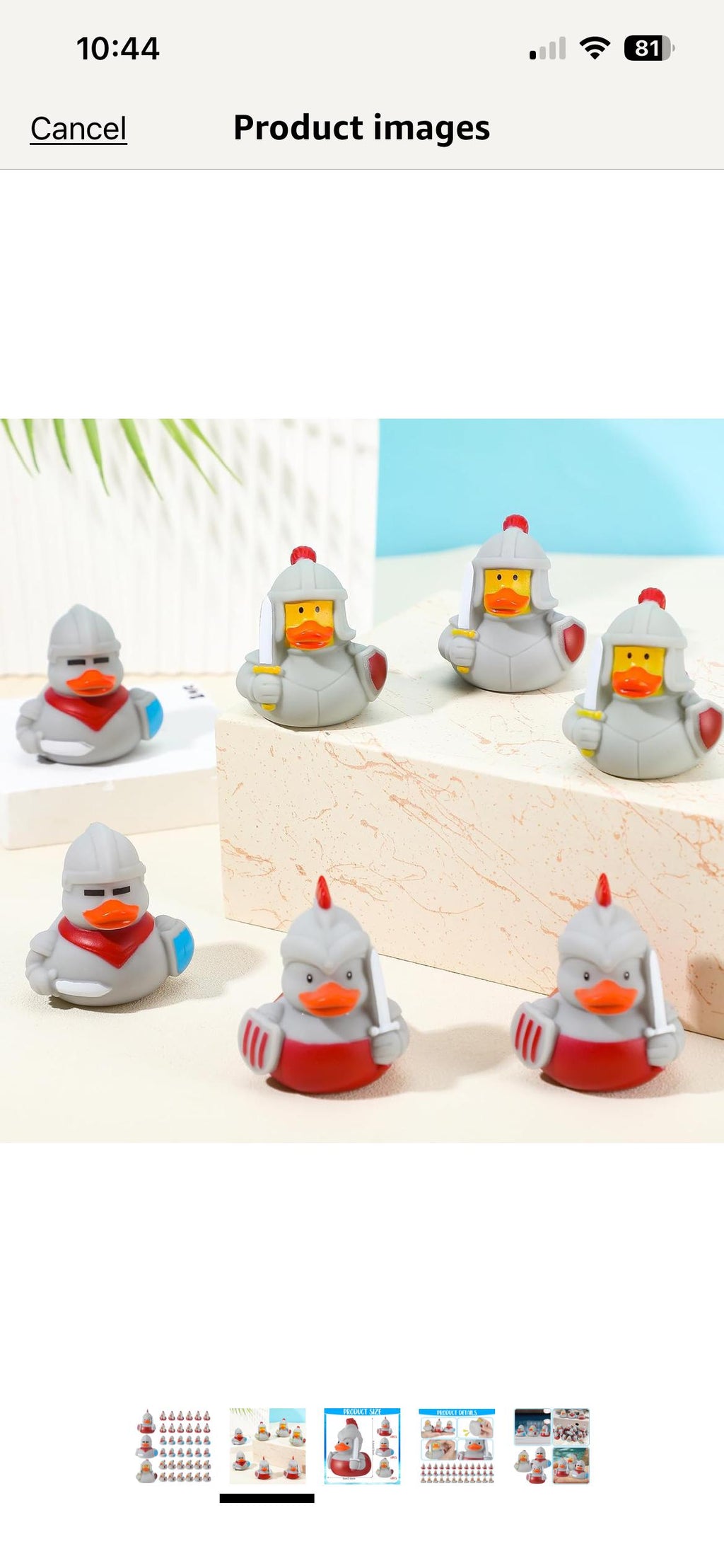 Set of 6 Medieval Rubber Ducks – 2 Inch Knight Rubber Duckies, Crusader Duck Bath Toy, Jeep Ducks, Cruise Ducks, Funny Warrior Duck Party