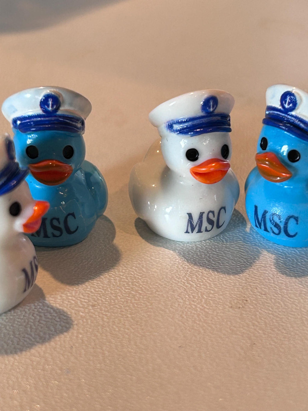 Mini Resin Ducks - MSC-Inspired Mini Sailor Resin Duck Set – 6 Piece Nautical Duck Collection, Cruise Duck Hiding Gifts, Tiny Resin Ducks