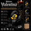 Large Resin -Madame Valentina Gothic Resin Duck – Hand-Painted Alternative Emo Decor Collectible
