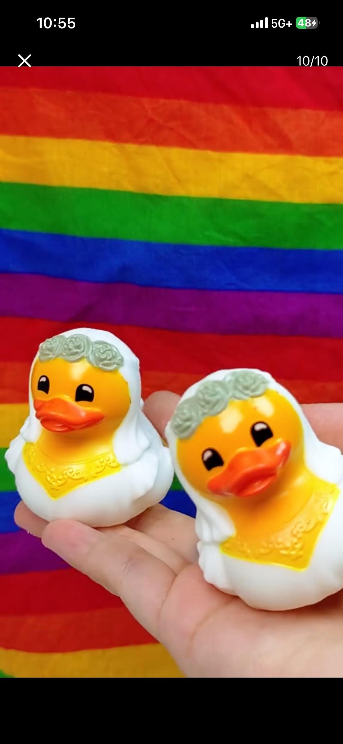 2 INCH - Bride & Groom Rubber Duck Set | Wedding Ducks | LGBTQ Wedding Ducks | Cruise Ducks | Jeep Ducks | Choice of Couples
