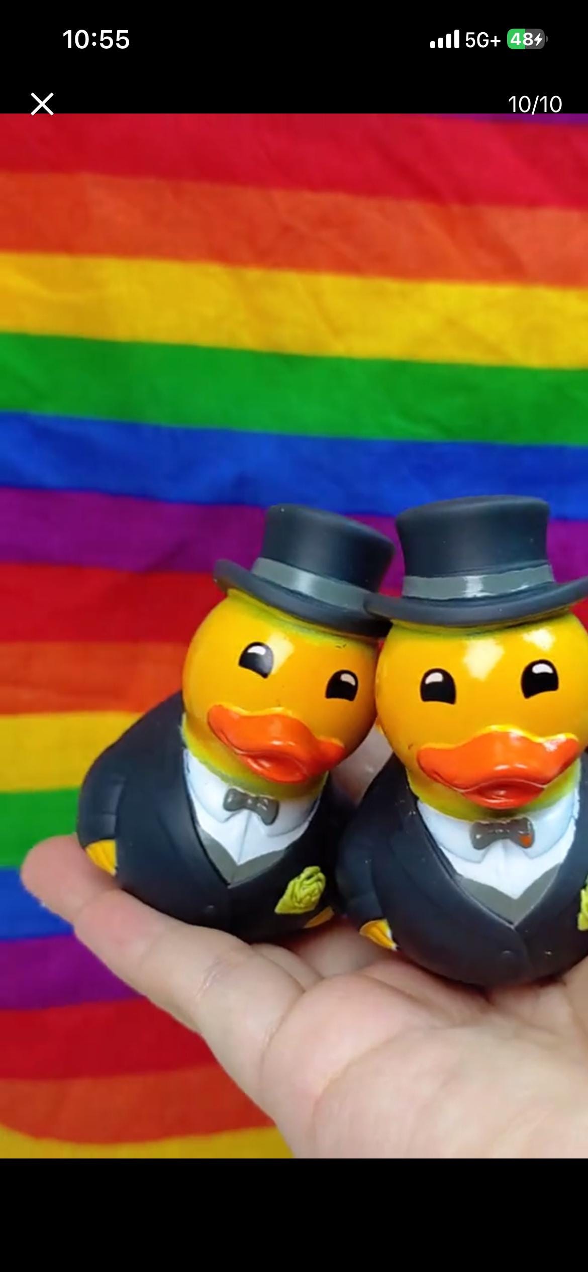 2 INCH - Bride & Groom Rubber Duck Set | Wedding Ducks | LGBTQ Wedding Ducks | Cruise Ducks | Jeep Ducks | Choice of Couples