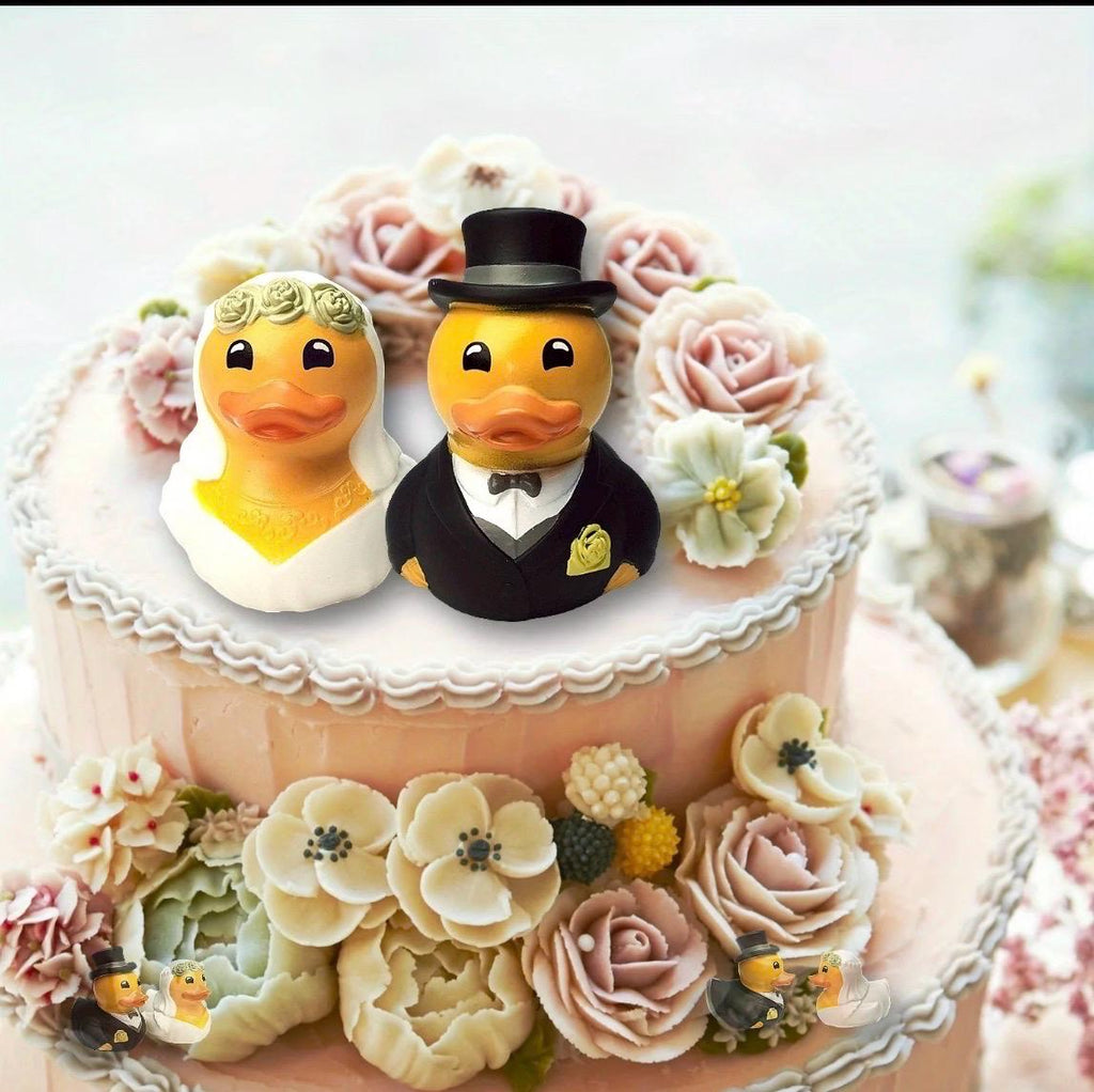 2 INCH - Bride & Groom Rubber Duck Set | Wedding Ducks | LGBTQ Wedding Ducks | Cruise Ducks | Jeep Ducks | Choice of Couples
