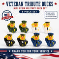 Veteran Tribute Mini Duck Set – 8 Piece Hand-Painted Resin Military Ducks