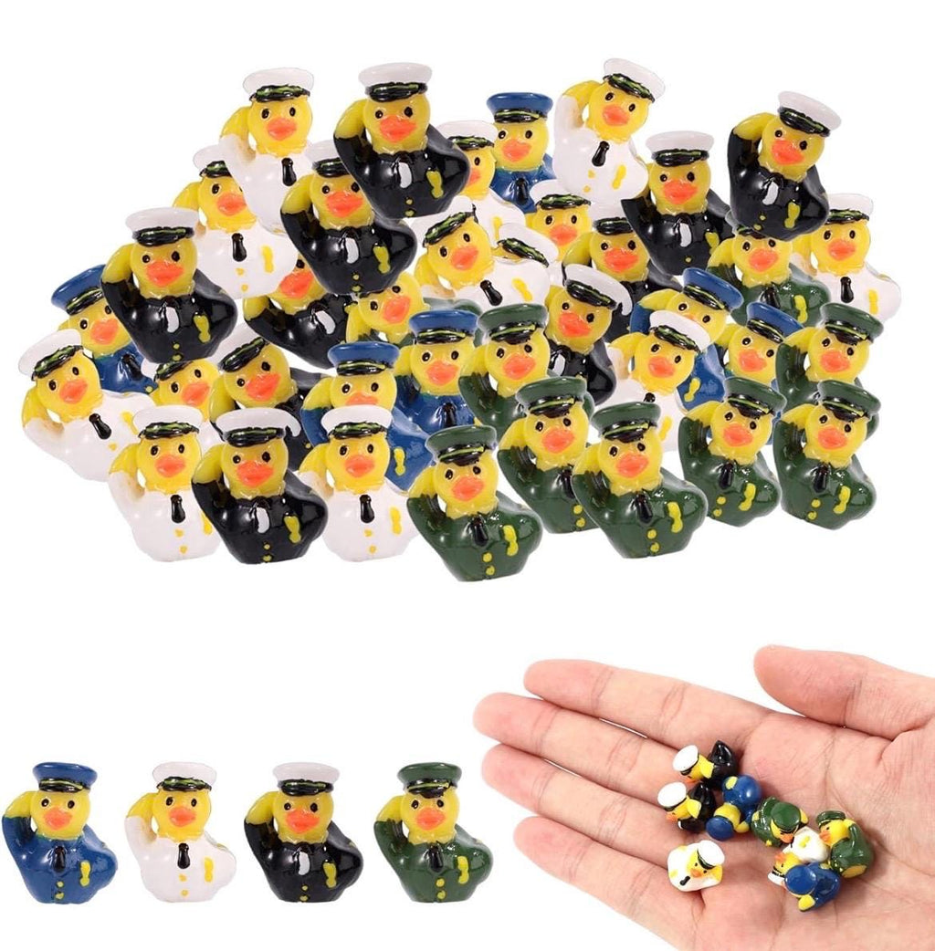 Veteran Tribute Mini Duck Set – 8 Piece Hand-Painted Resin Military Ducks