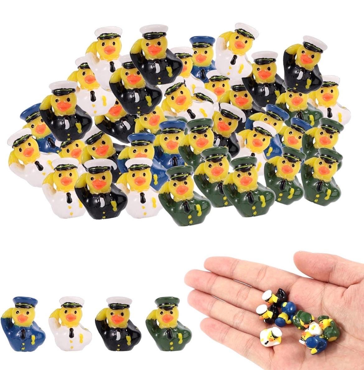 Veteran Tribute Mini Duck Set – 8 Piece Hand-Painted Resin Military Ducks