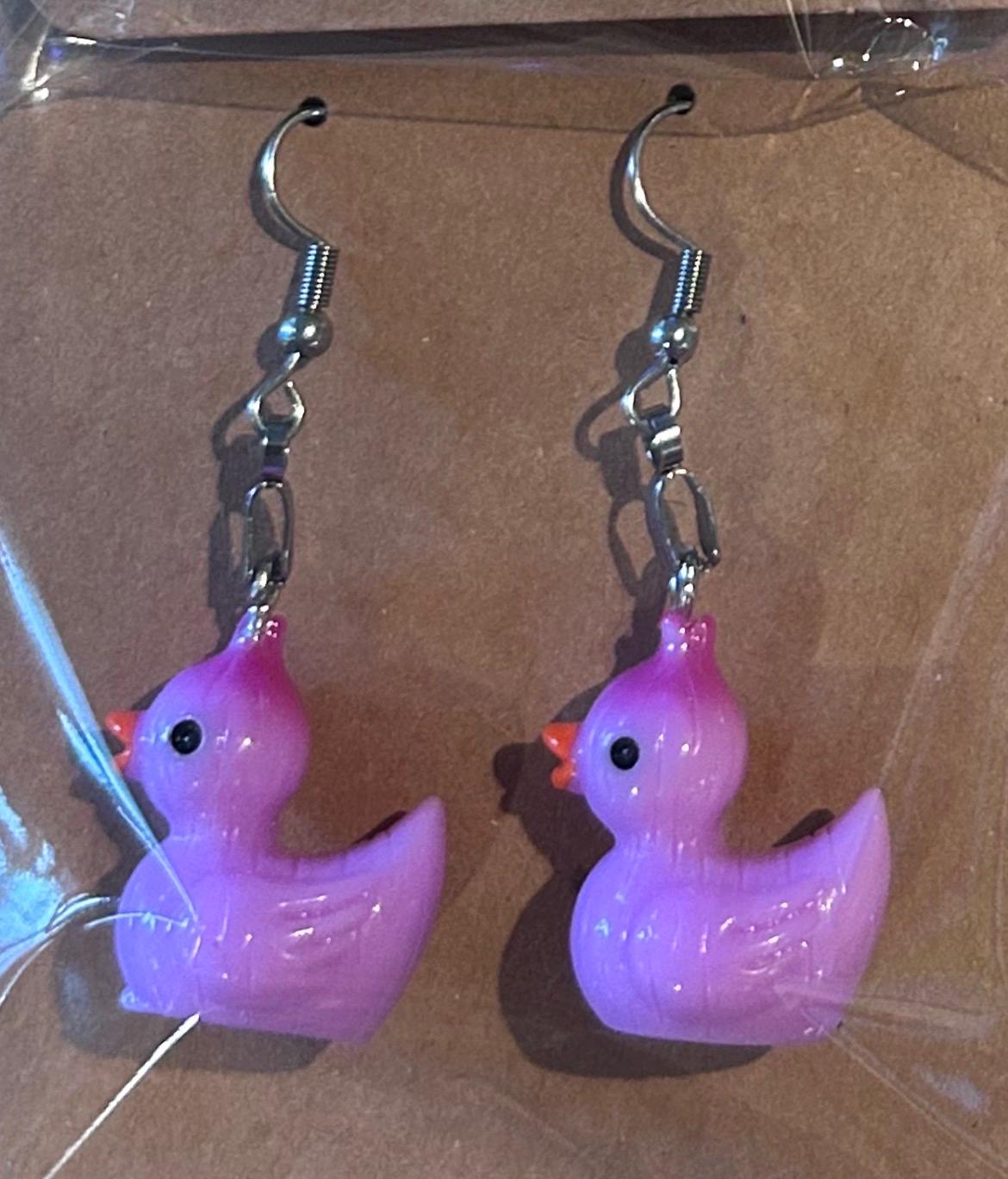 Vegetable Duck Earrings Set – 8 Pairs of Cute-Veggie Duck Earrings, Pumpkin, Tomato, Mushroom, Onion, Lettuce, Eggplant, Radish & Turnips