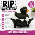 5 Inch RIP Toaster Rubber Duck Funny Novelty Bath Duck | Dark Humor Collectible Duck | Jeep Duck Cruise Duck | White Elephant Gift for Adult