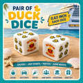 Pair of Duck Dice Set – Yellow Duck Game Dice for Cruise Ships, Jeep Events, Party Games & Game Nights