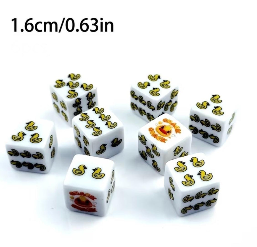 Pair of Duck Dice Set – Yellow Duck Game Dice for Cruise Ships, Jeep Events, Party Games & Game Nights