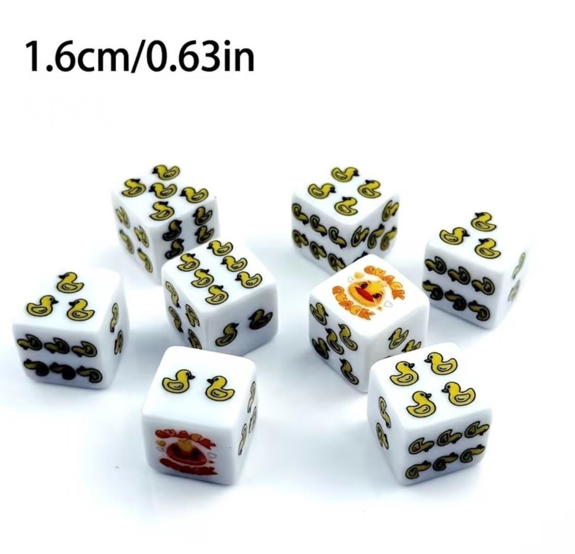 Pair of Duck Dice Set – Yellow Duck Game Dice for Cruise Ships, Jeep Events, Party Games & Game Nights