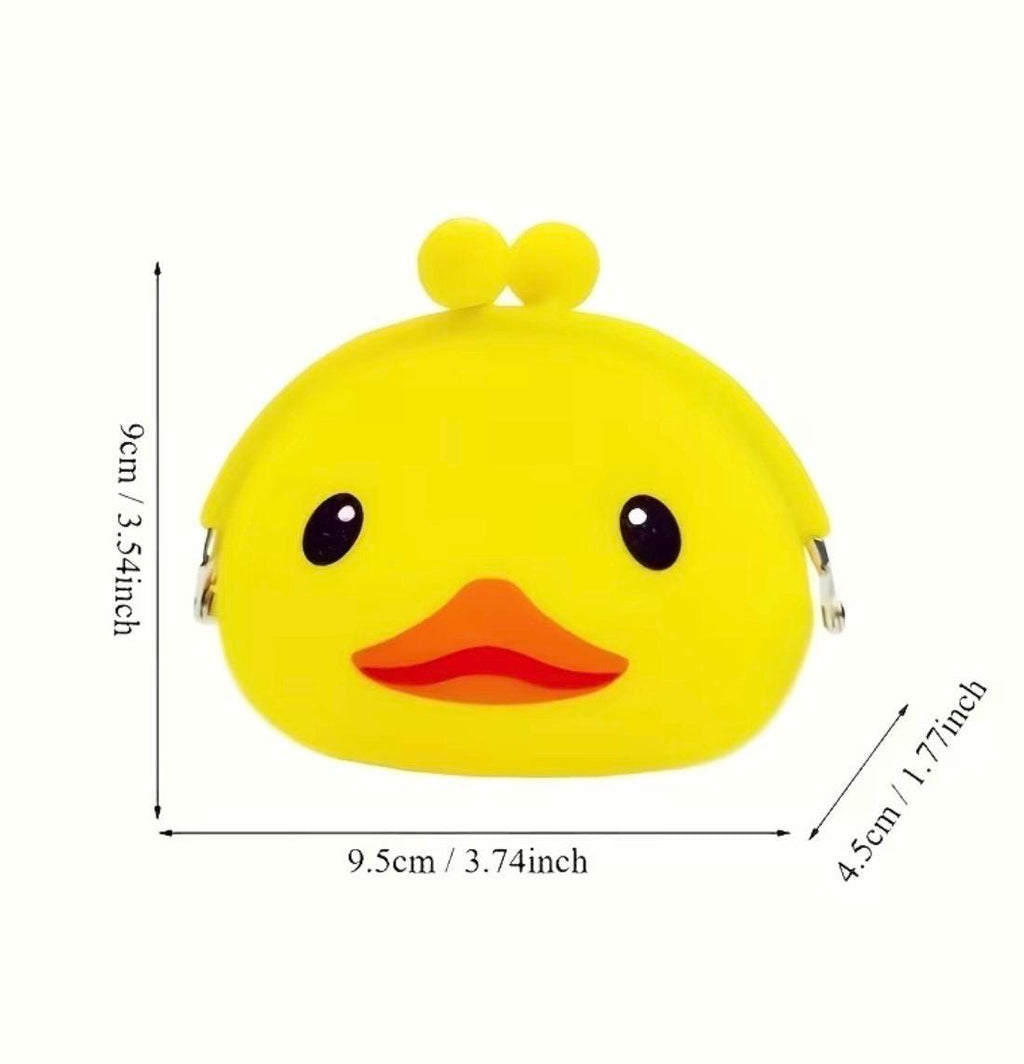 Duck Coin Purse | Kiss Lock Pouch, Travel Accessory, Kawaii Bag