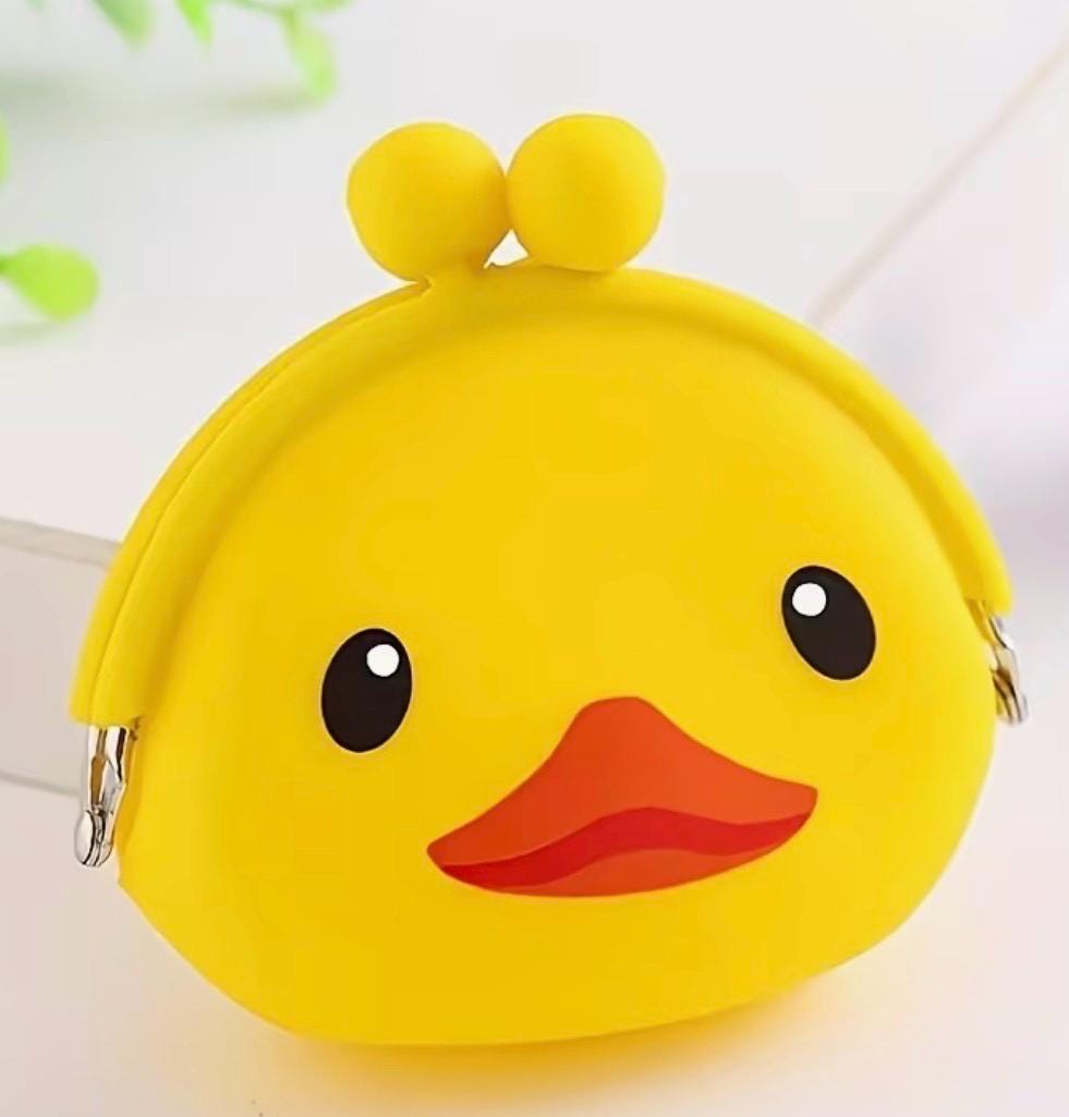 Duck Coin Purse | Kiss Lock Pouch, Travel Accessory, Kawaii Bag