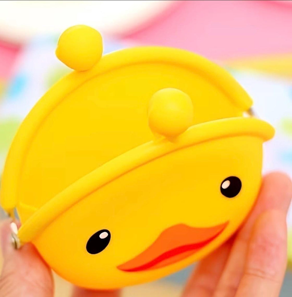 Duck Coin Purse | Kiss Lock Pouch, Travel Accessory, Kawaii Bag