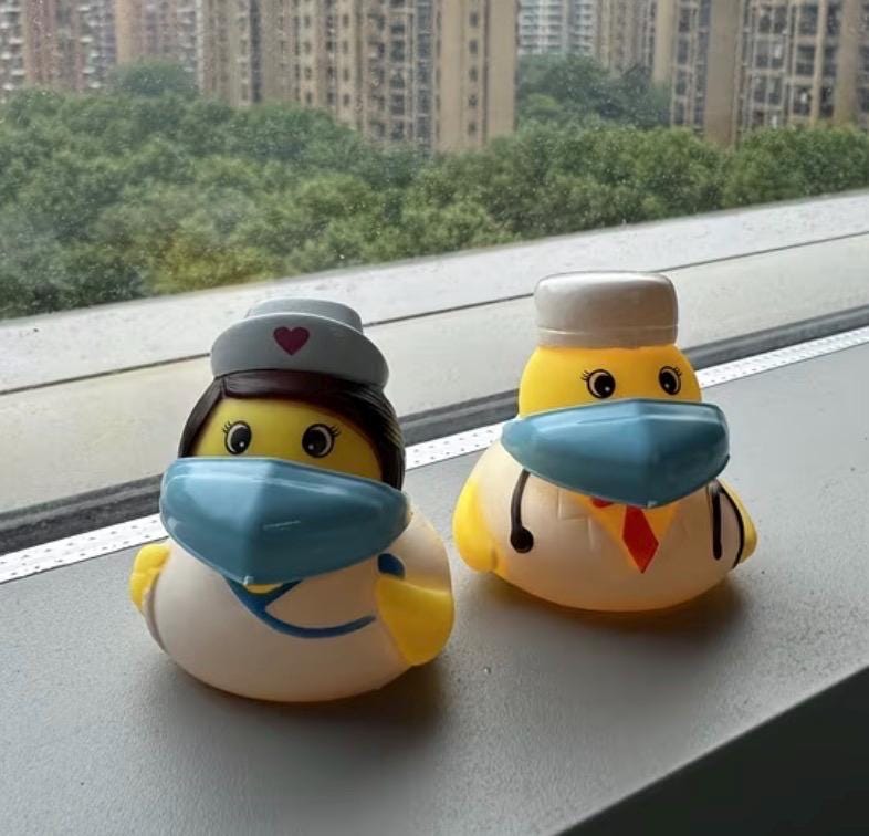 2 INCH - Doctor Nurse Rubber Ducks Set, Healthcare Appreciation Gift, Dashboard Decor, Party Favor