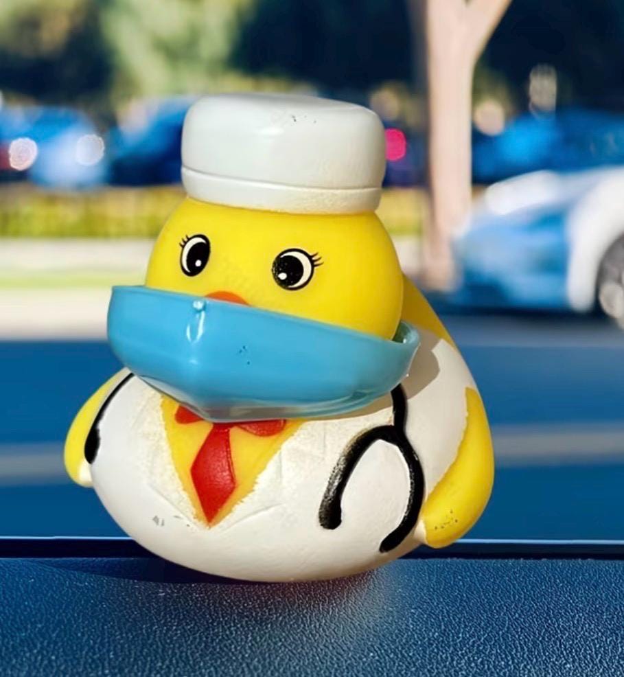 2 INCH - Doctor Nurse Rubber Ducks Set, Healthcare Appreciation Gift, Dashboard Decor, Party Favor