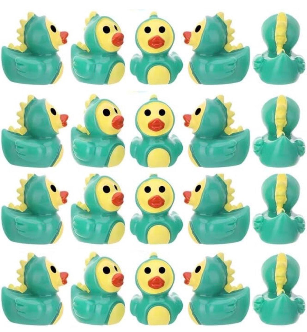 Mini Resin Dinosaur Ducks – 5 Piece Set, Tiny Dinosaur Duck Figurines, Cute Miniature Resin Ducks for Jeep Ducking, Cruise Ducks, Fairy