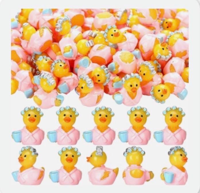 Mini resin ducks -  spa ducks set of 5, resin robe ducks with coffee, jeep cruise ducking