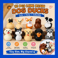 Mini Resin Dog Ducks – 10pc Puppy Dog Duck Figurine Set | Tiny Animal Figures for Cruise Ducks, Jeep Ducks, Crafts, Fairy Gardens & Gifts