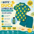 Boys Duck Polo & Shorts Set | Rubber Duck 2-Piece Outfit | Kids Summer Clothes | Cruise Outfit | Duck Lover Gift