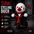 3D Printed SAW Inspired Cycling Duck | Horror Tricycle Duck Ornament | Gothic Creepy Duck Car Accessory | Dark Collectible Gift