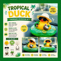 2 Inch - Tropical Vacation Rubber Duck Dashboard Decor – Beach Float Duck for Cruise Ducks, Jeep Ducks & Summer Car Accessories