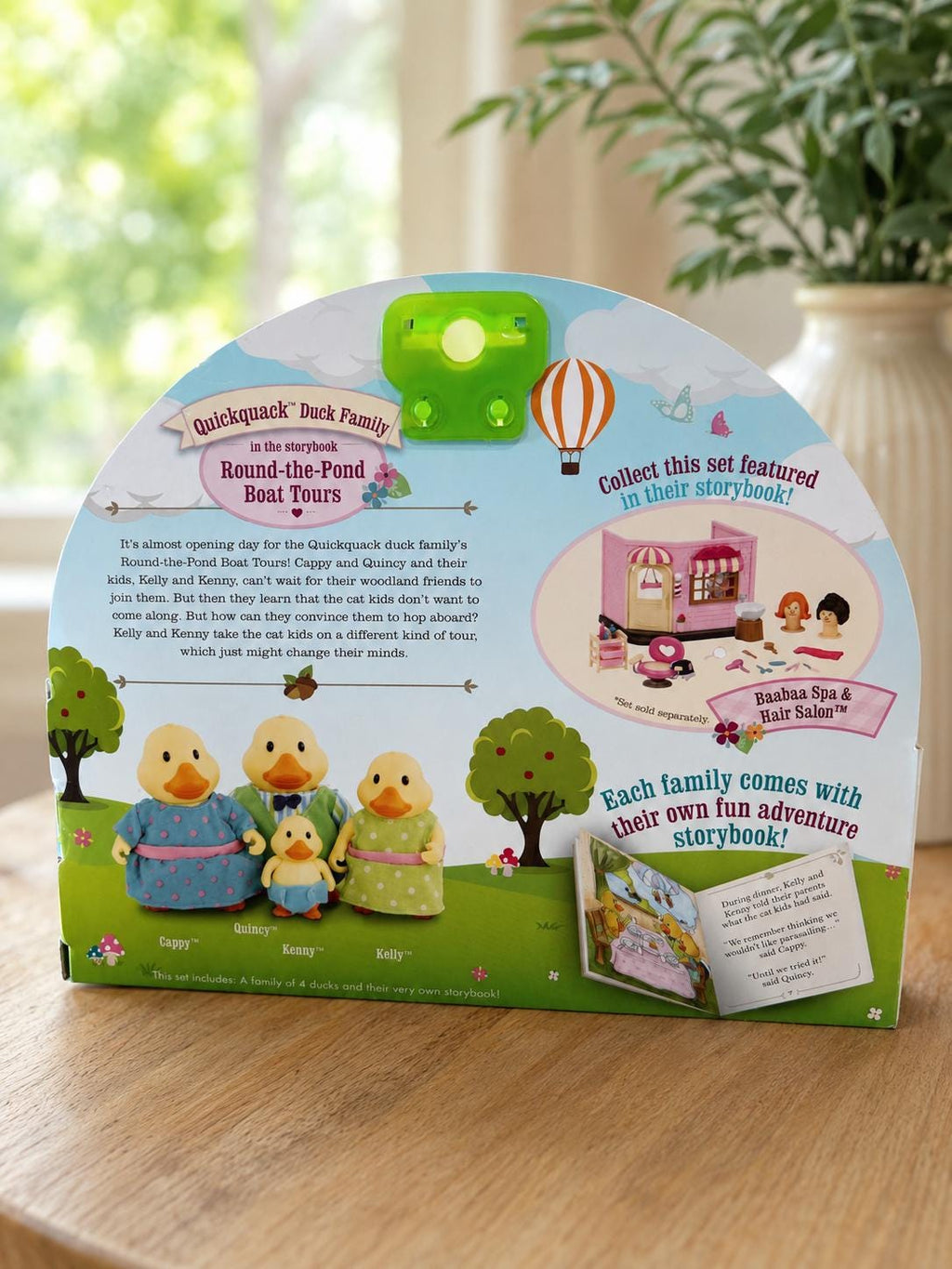 Li’l Woodzeez Quickquack Duck Family Set with Storybook | 5pc Duck Figurines | Cruise Ducks Jeep Ducks Gift for Duck Lovers