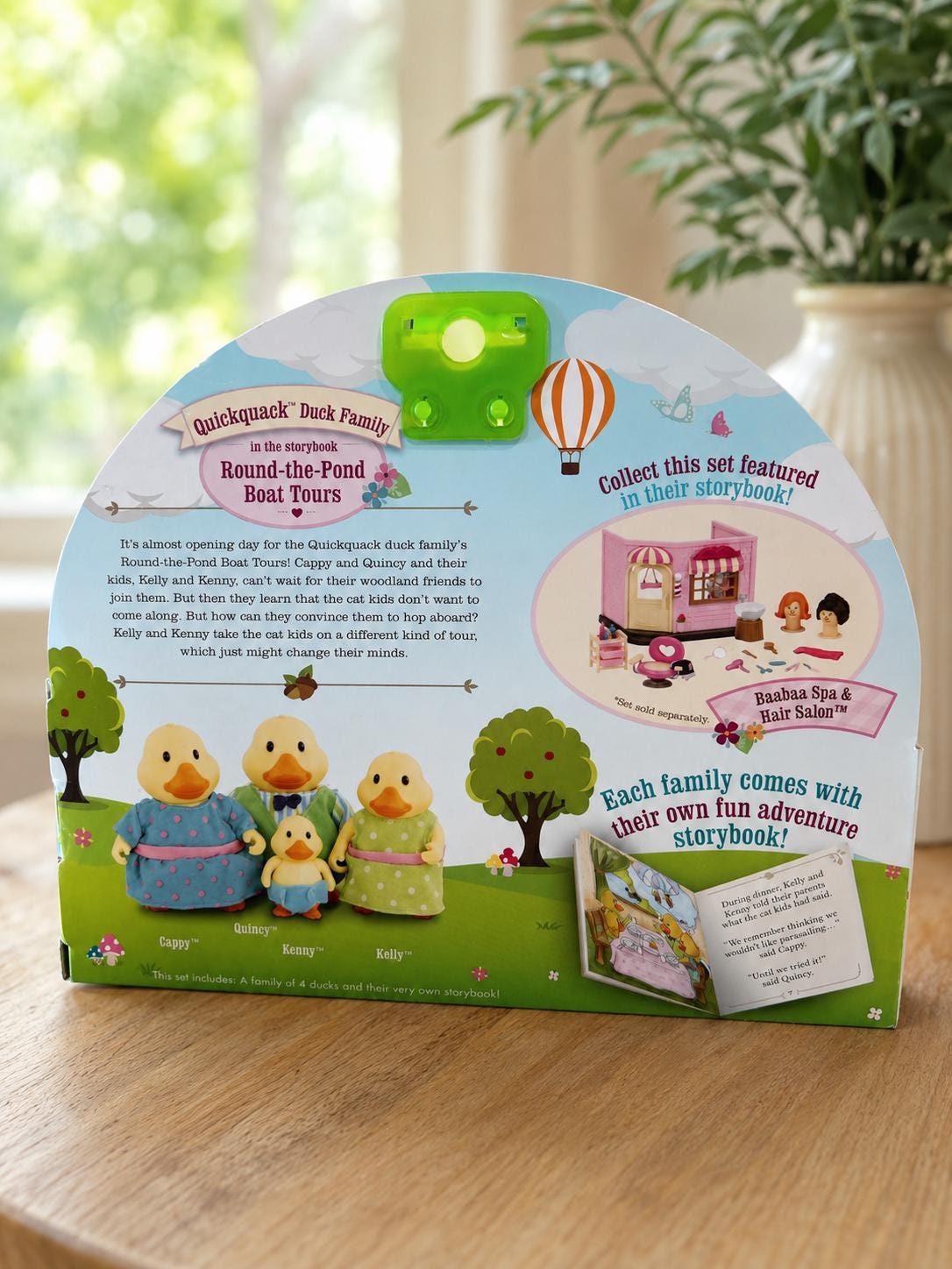 Li’l Woodzeez Quickquack Duck Family Set with Storybook | 5pc Duck Figurines | Cruise Ducks Jeep Ducks Gift for Duck Lovers