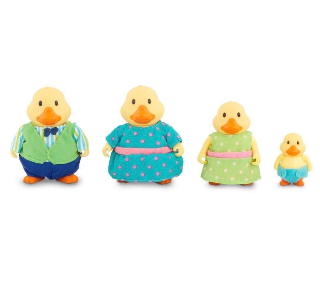 Li’l Woodzeez Quickquack Duck Family Set with Storybook | 5pc Duck Figurines | Cruise Ducks Jeep Ducks Gift for Duck Lovers