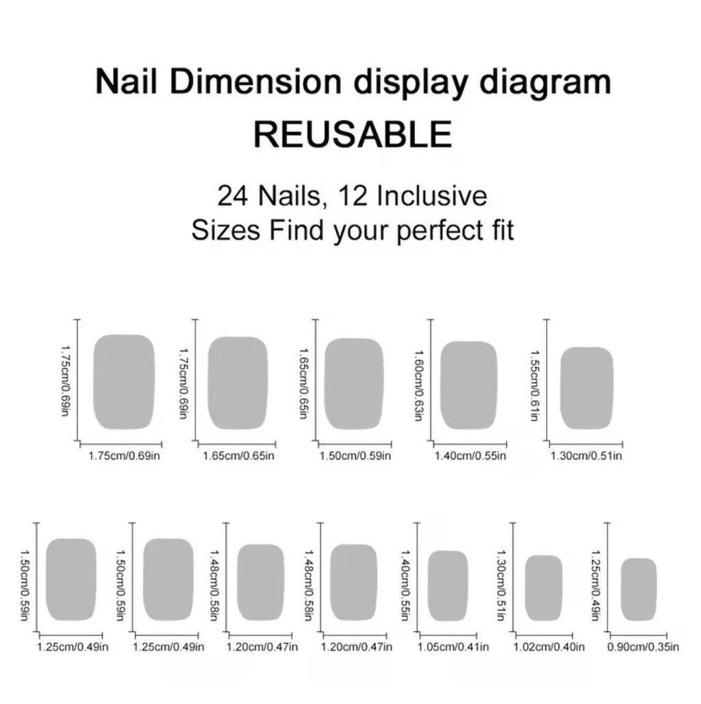 24pc Yellow Duck Fried Egg Press On Nails – Cute Summer Square Fake Nails, Yellow & White Polka Dot Reusable Nail Set