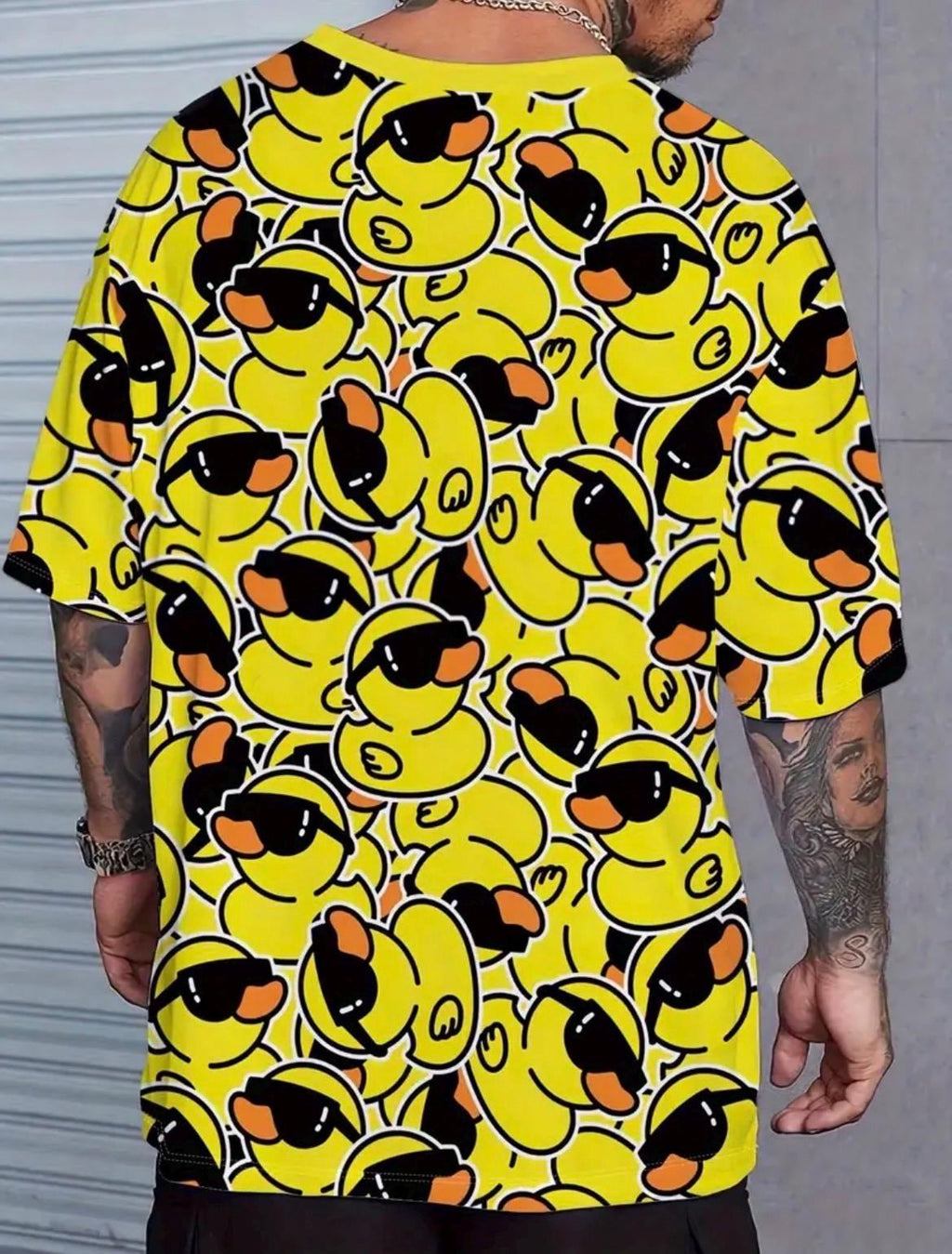 Men’s Rubber Duck Sunglasses T-Shirt | Funny Yellow Duck Graphic Tee | Casual Lightweight Short Sleeve Shirt | Cruise Jeep Party Wear