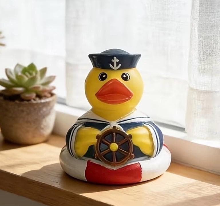 Large sailor rubber duck cruise ship duck nautical bath toy jeep duck