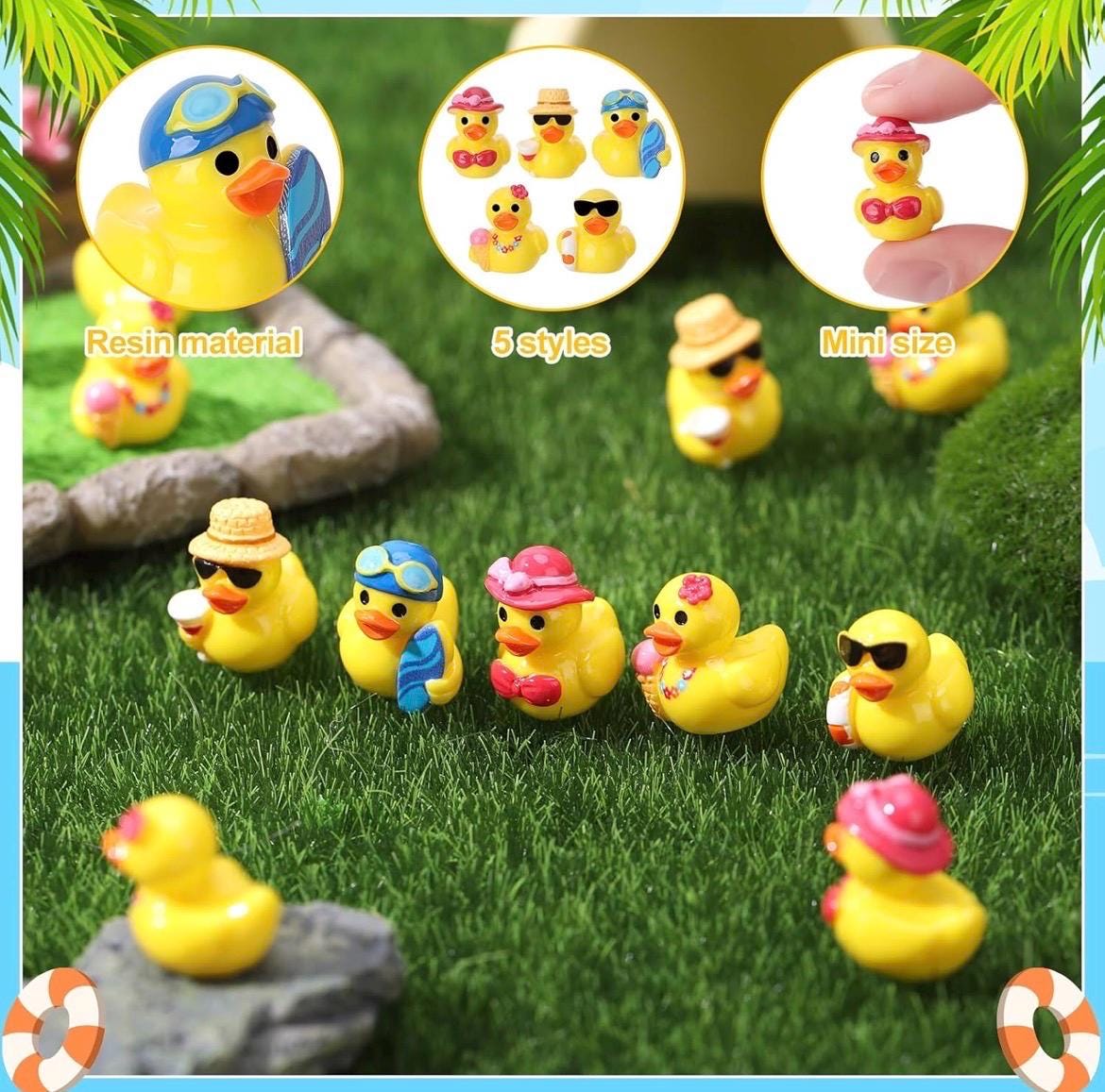 Mini Resin Beach Ducks Set, Summer Party Favors, Cruise Jeep Ducking Collectibles