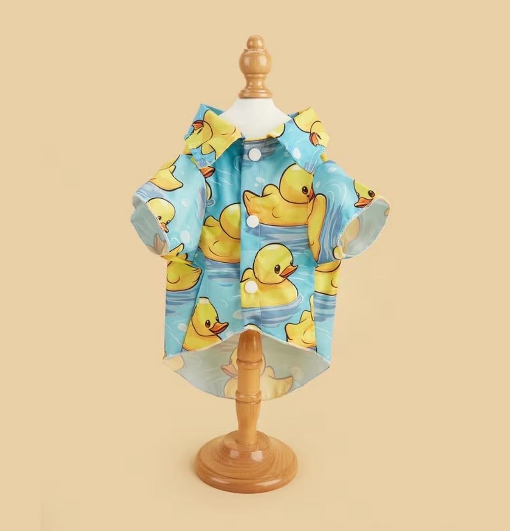Rubber Duck Pet Shirt, Lightweight Dog Cat Summer Clothes, XXS-XXL