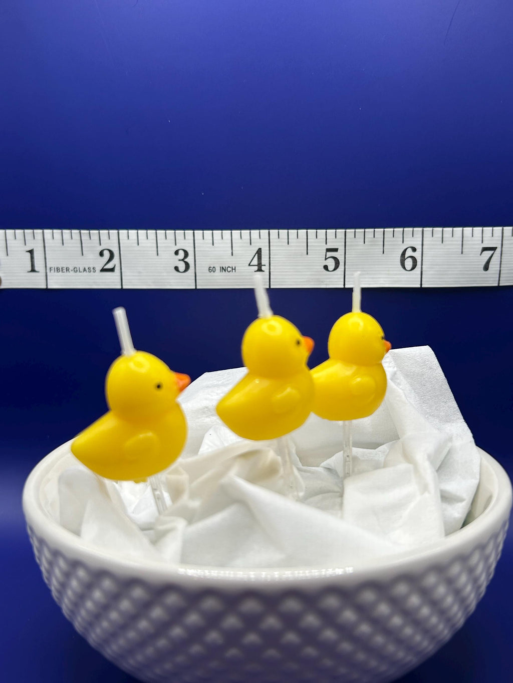 Set of 3 Yellow Rubber Duck Candles – Mini Duck Party Favors, Baby Shower Gift