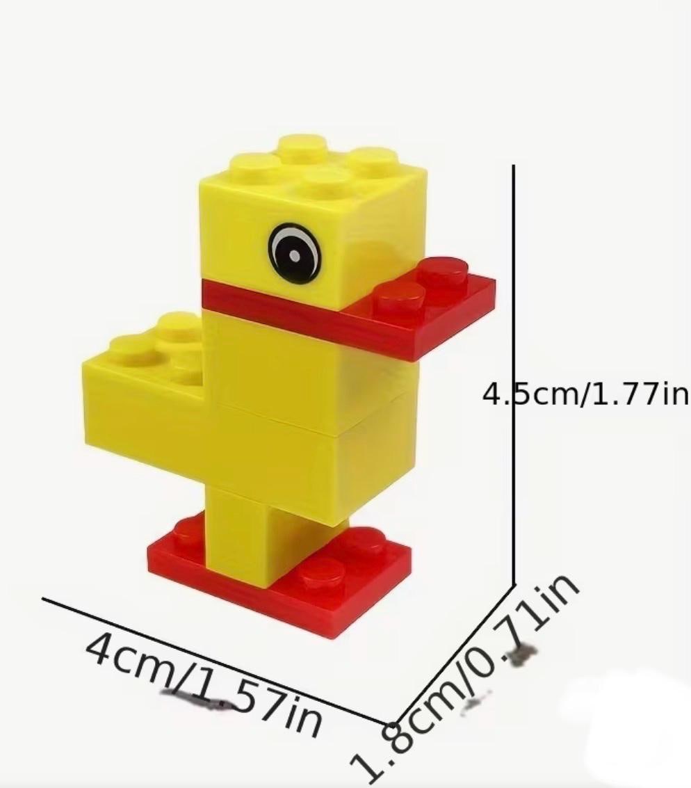 Mini Duck Building Block Set – DIY Toy, Ages 6+ – Creative Animal Puzzle Kit