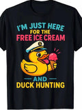 Funny Cruise Duck T-Shirt | Ice Cream, Duck Hunting Vacation Tee