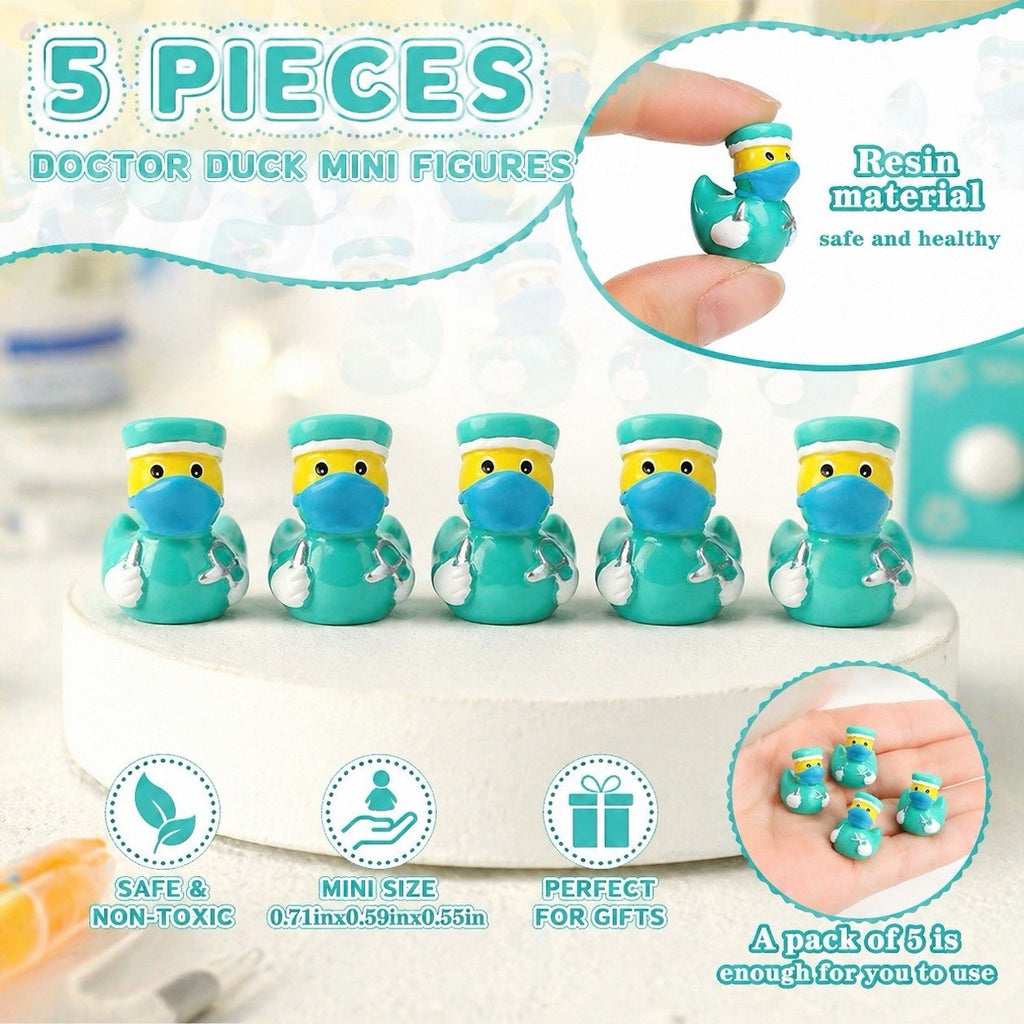 Mini resin ducks - 5pc mini doctor ducks resin set – jeep & cruise ducks