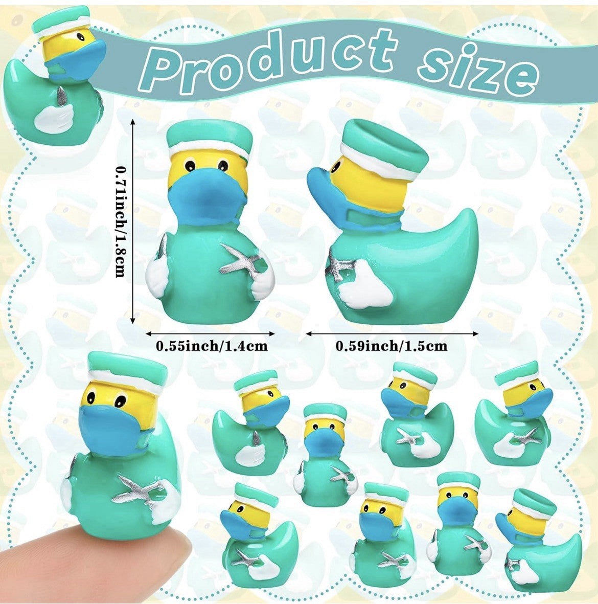 Mini resin ducks - 5pc mini doctor ducks resin set – jeep & cruise ducks