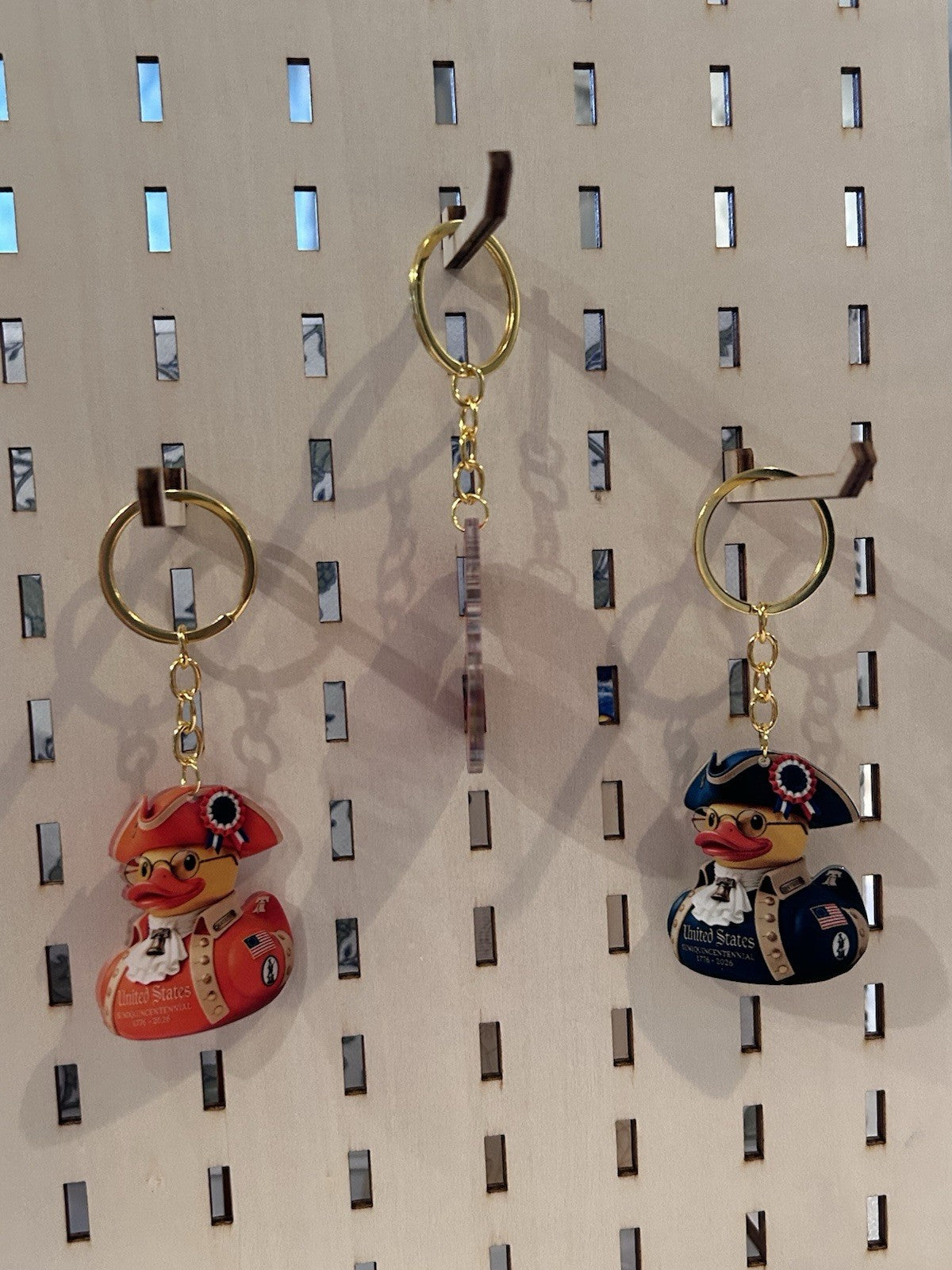 10pc Patriotic Duck Keychain Set | American Revolution Duck Keychain Cruise Jeep