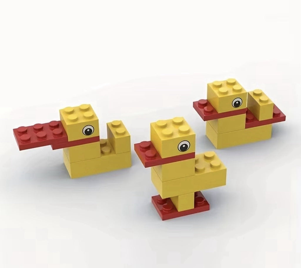 Mini duck building block set – diy duck toy – small brick duck kit