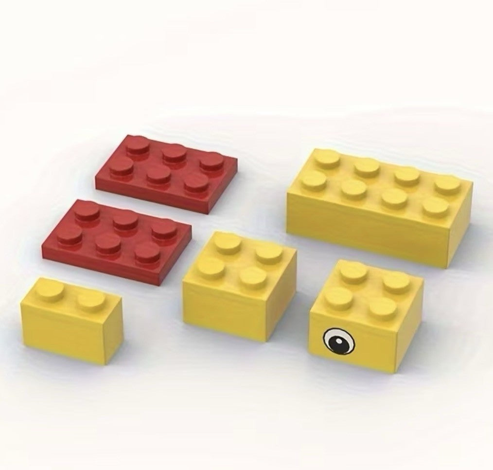 Mini duck building block set – diy duck toy – small brick duck kit