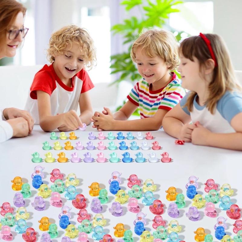 20 PCS Mini Resin Ducks – Colorful Random Mix | Tiny Duck Set for Crafts, Jeep Ducks, Cruise Ducks, Party Favors, Resin Art, Kawaii Decor
