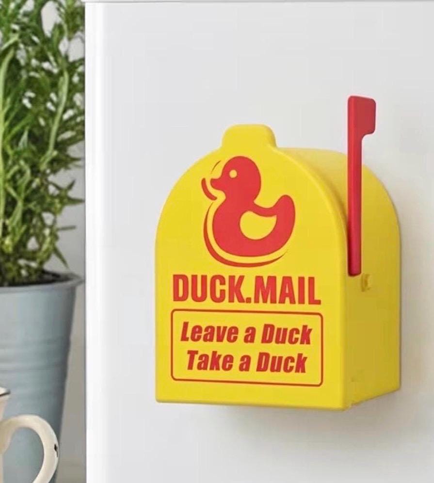 Mini Duck Mailbox – Magnetic Cruise Door Mailbox, Duck Mail Leave a Duck Take a Duck Holder, Cruise Cabin Door Decor, Jeep Duck Exchange Box