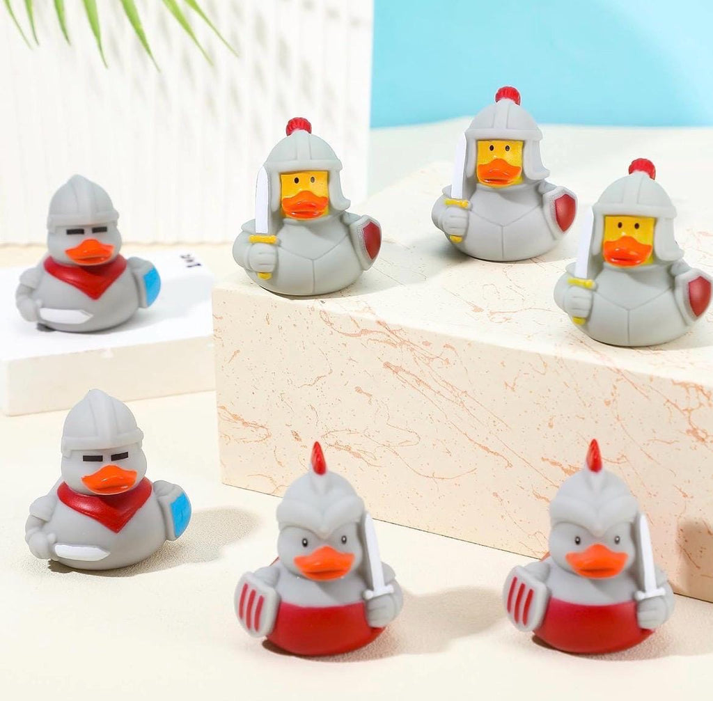 2 Inch Medieval Knight Rubber Ducks Set of 6