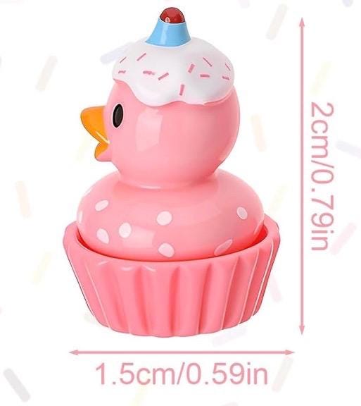 8 Mini Resin Cupcake Ducks – Sweet Dessert Duck Figurines, Collectible, Party Favors