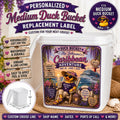 Personalized Cruise Duck Bucket Label – Custom Vinyl Sticker (Fits Medium Bucket)