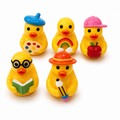 Set of 5, School Time and Teachers Themed Mini Resin Ducks, Magnetic or Non-Magnetic, Optional Personalized Duck Hiding Tags