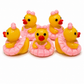 Set of 5, Pink Ballerina Themed Mini Resin Ducks, Magnetic or Non-Magnetic, Optional Personalized Duck Hiding Tags