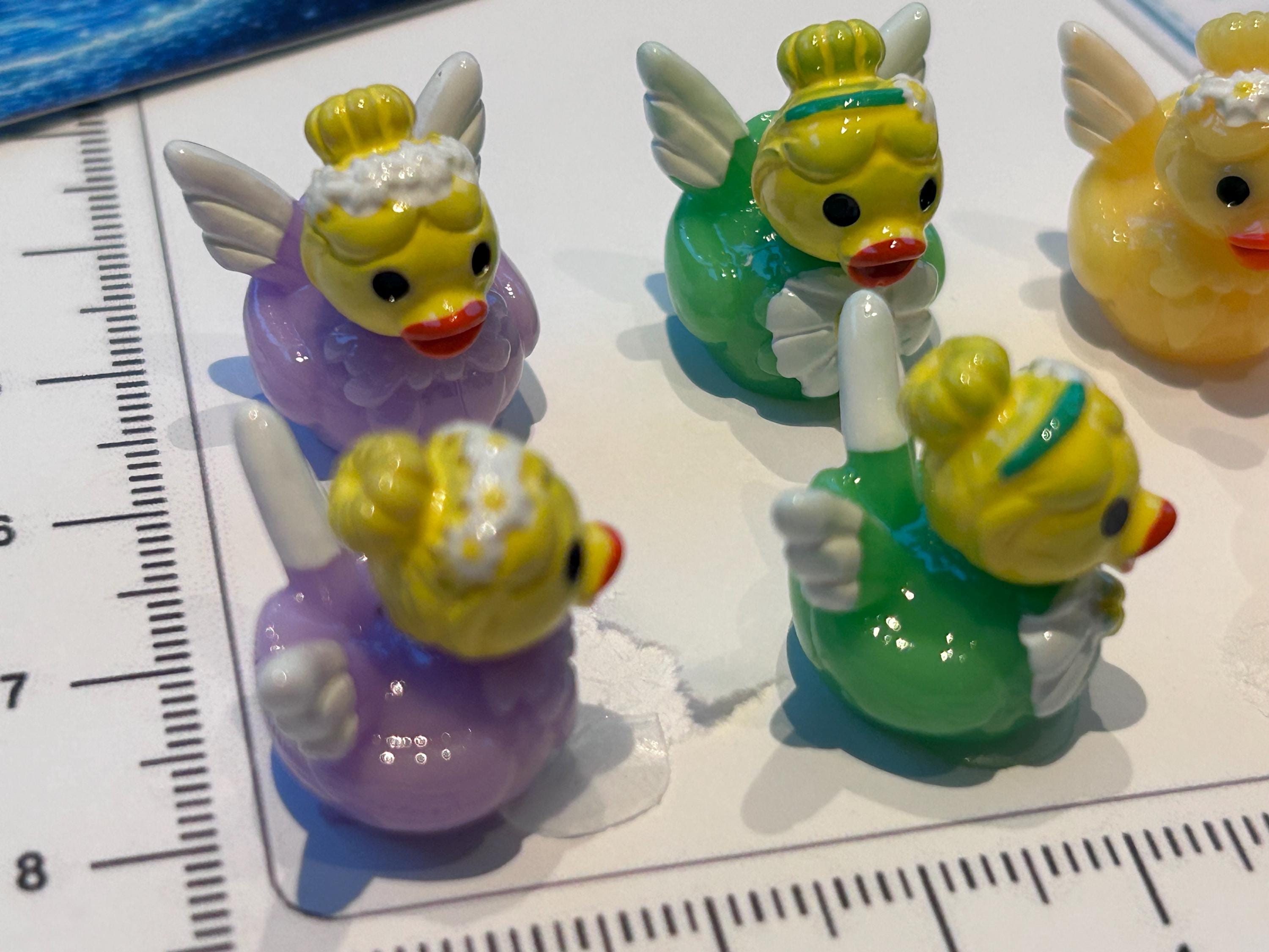 Set of 8, Fairy Themed Mini Resin Ducks, Magnetic or Non-Magnetic, Optional Personalized Duck Hiding Tags